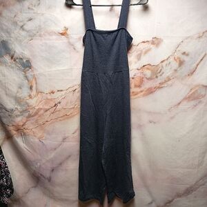 Venus Comfy Blue Square Necked Sleeveless Jumpsuit